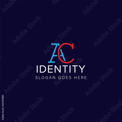 AC letter logo creative design with vector graphic, AC simple and modern logo. photo