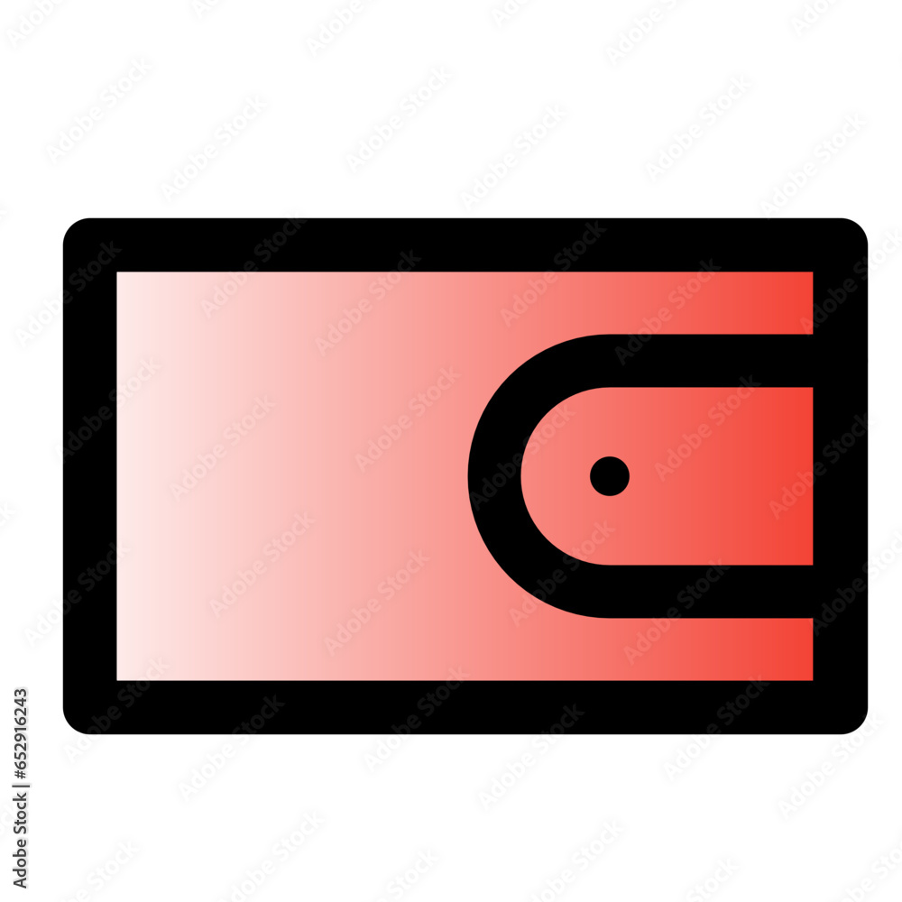 Red wallet icon
