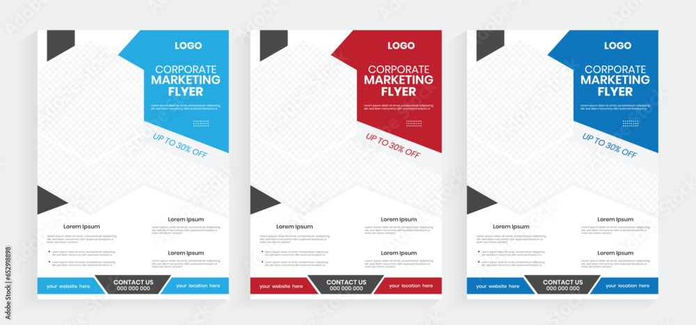 Corporate theme business best flyer design, Creative design element new year A4 leaflet, A4 size business proposal, Newest handout publication, and A4 clean paper sheet design Corporate theme business best flyer design, Creative design element new year A4 leaflet, A4 size business proposal, Newest handout publication, and A4 clean paper sheet design