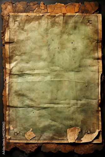 Blank sheet of vintage brown paper