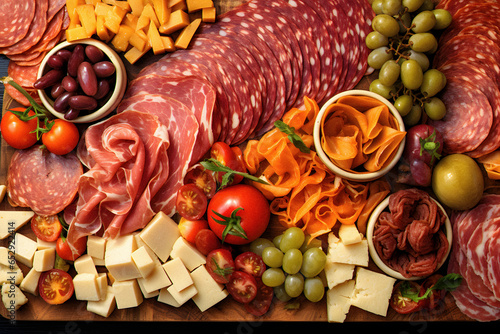 Food Photography of a Charcuterie Board