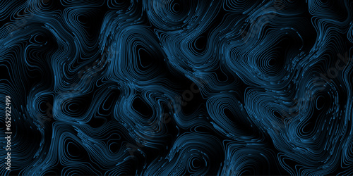 Abstract concept on web network data and technology communication particle blue and light background lines .