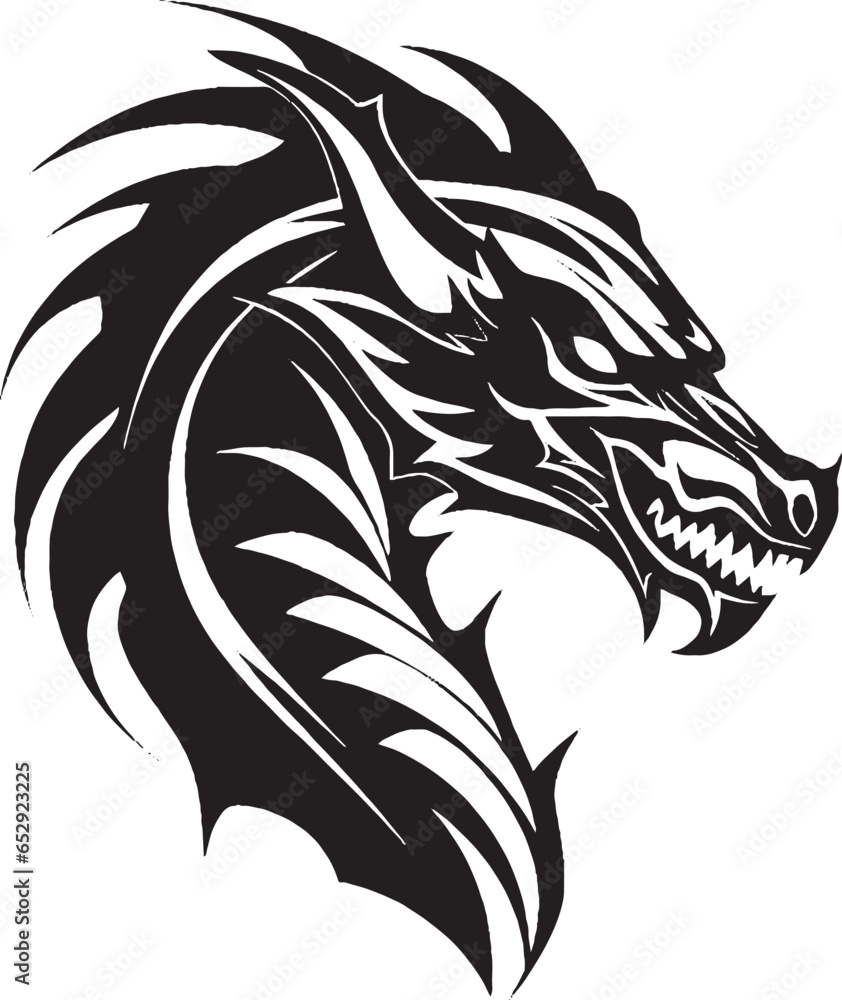 Fototapeta premium drago tattoo 06
