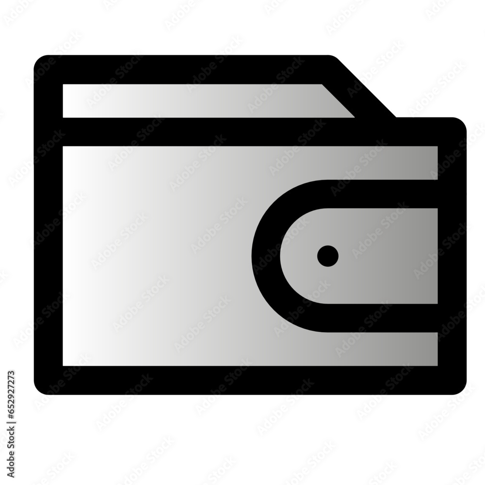 Gray wallet icon Gray wallet icon