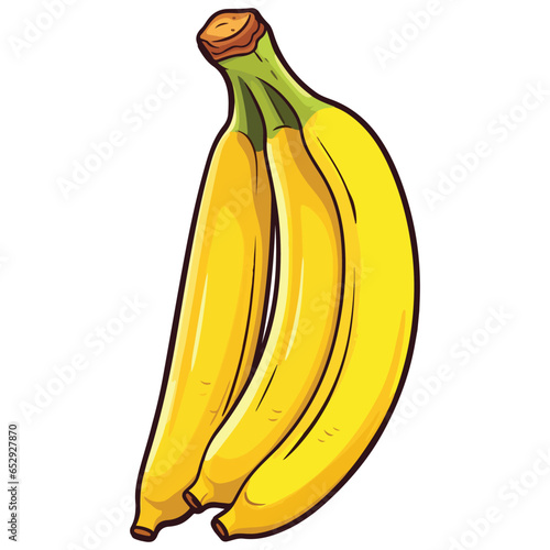 Vector banana illustration,eps,for cricut,print ready editable,clip art