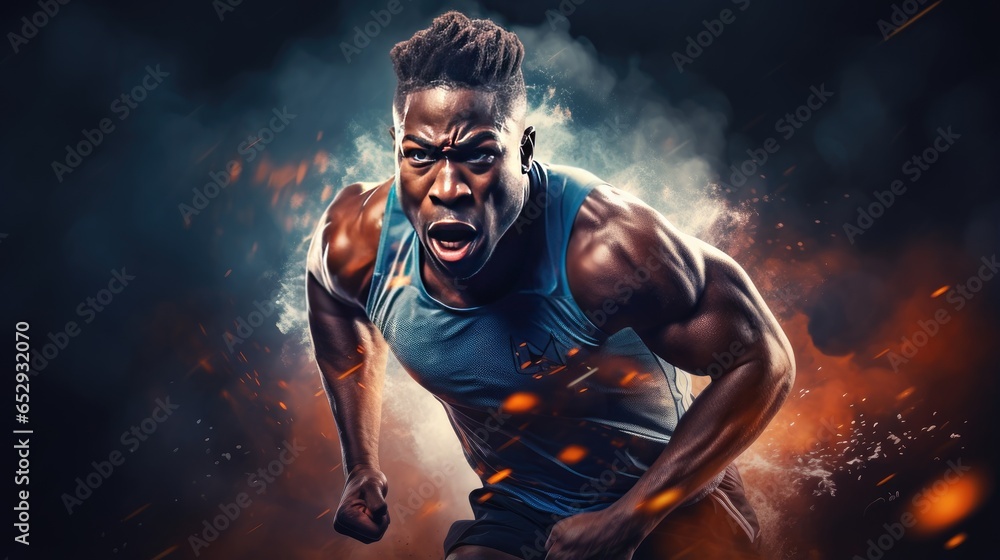 Fototapeta premium essence of athleticism and competitive spirit in your dynamic sports photography