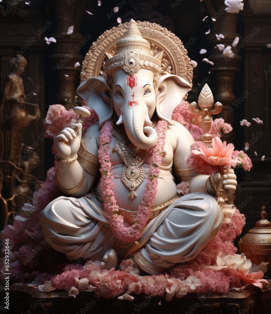 Adorable Ganesha A Cute Illustration