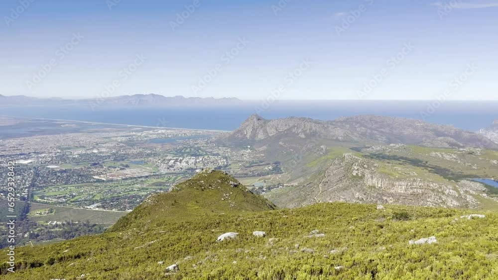 View from Constantiaberg Mountain, Cape Town, South Africa