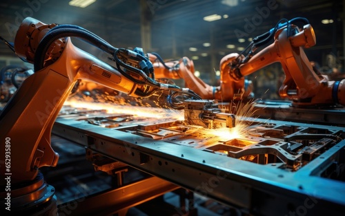 Smart industry robot arms f...