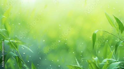 Beautiful spring background, greenery, bokeh.