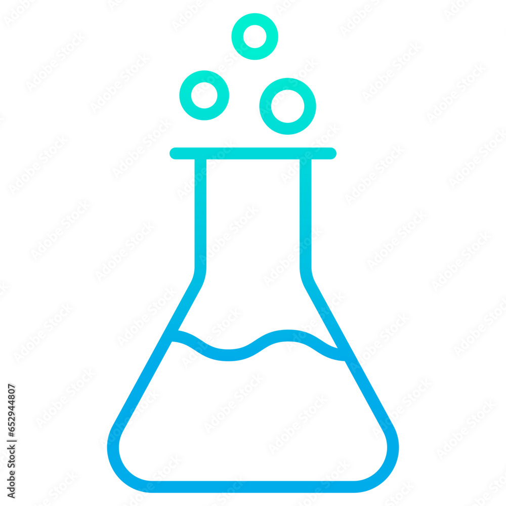 Outline gradient Beaker icon Outline gradient Beaker icon