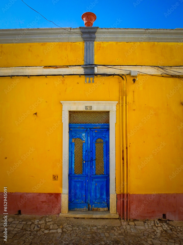 Old blue door in Portugal