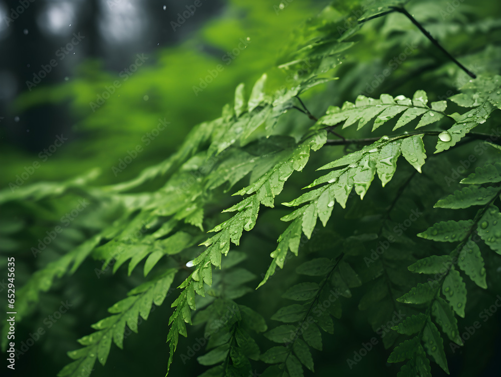 Closeup shot of greenery and leafes in forest - bright, green, forest, flowers Closeup shot of greenery and leafes in forest - bright, green, forest, flowers