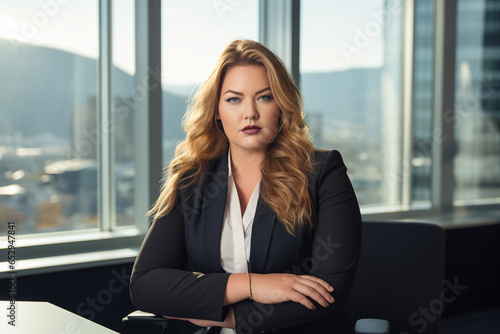 Free Download Confident Caucasian Executive, Feminism and Empowerment, Generative AI - GFXLoad
