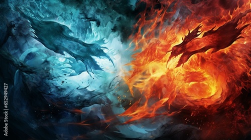Four Elements Abstract: Dreamy Representations - By AI
