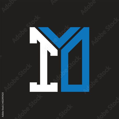 ID letter logo design on black background. ID creative initials letter logo concept. ID letter design. 