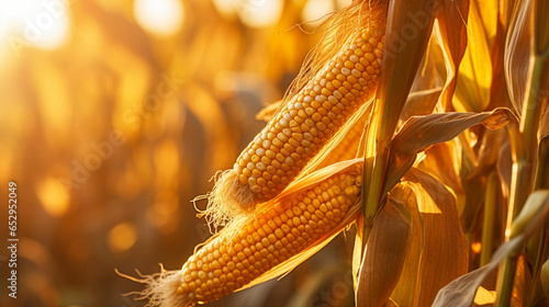 stockphoto, corn stalk close up in a corn field golden hour fall autumn harveststockphoto, corn stalk close up in a corn field golden hour fall autumn harvest
