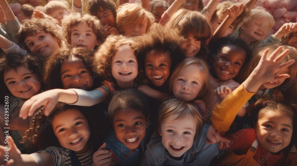 A group of children are posing for a picture