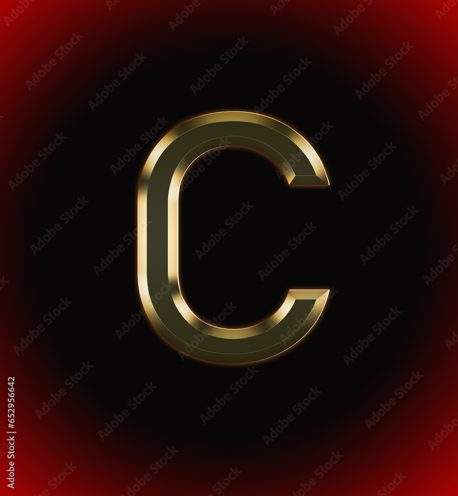 Golden and shining Alphabet(letter) C and name of individual (boy or Girl) with start of alphabet C, black and red beautiful background Golden and shining Alphabet(letter) C and name of individual (boy or Girl) with start of alphabet C, black and red beautiful background