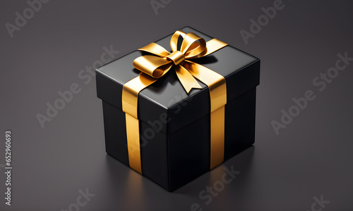 Black Sale Icon 3D Art Animated Graphic, Gift Card Banner Website Design Background - ai generated