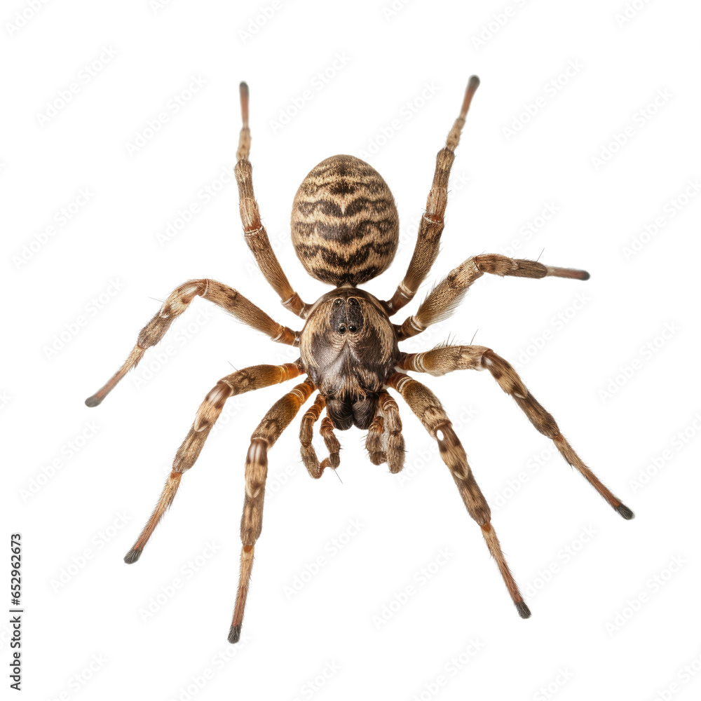 Common house spider on transparent background Common house spider on transparent background