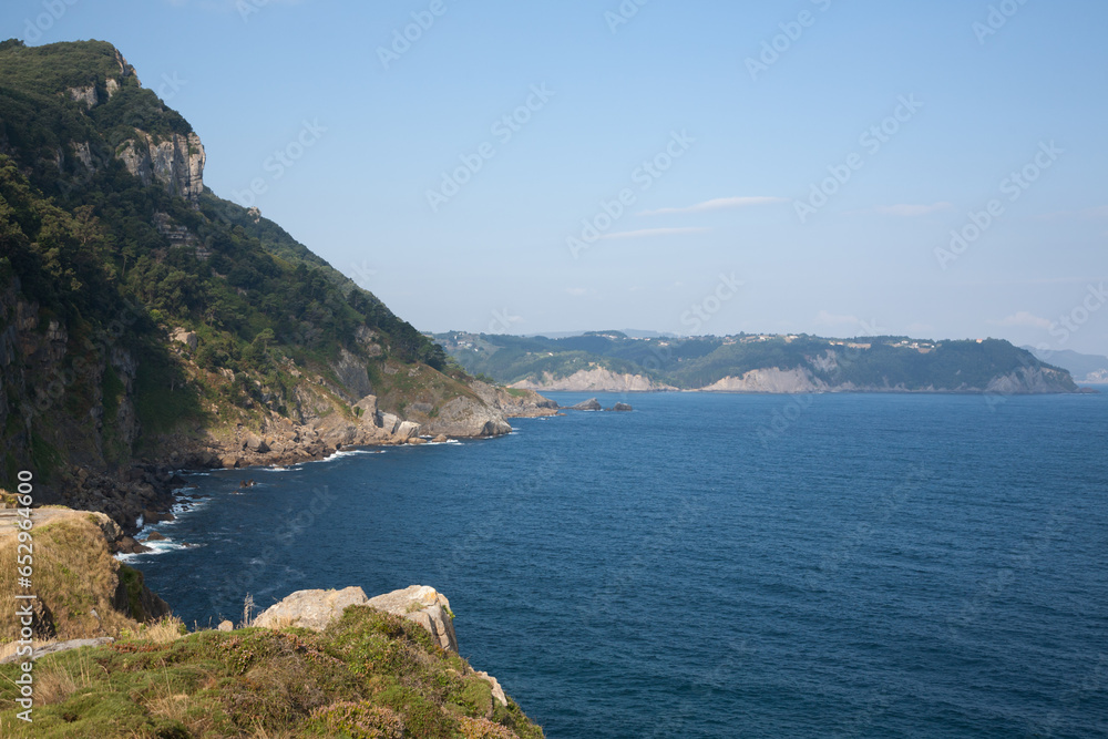 Cape santa catalina cliffs landscape, Spain