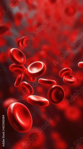 hemoglobin cells floating in blood