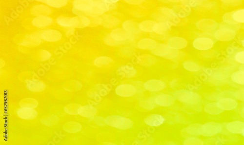 Yellow bokeh background with blank space for Your text or images