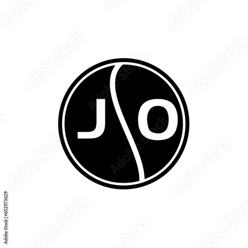 JO letter logo design on white background. JO creative initials letter logo concept. JO letter design.
