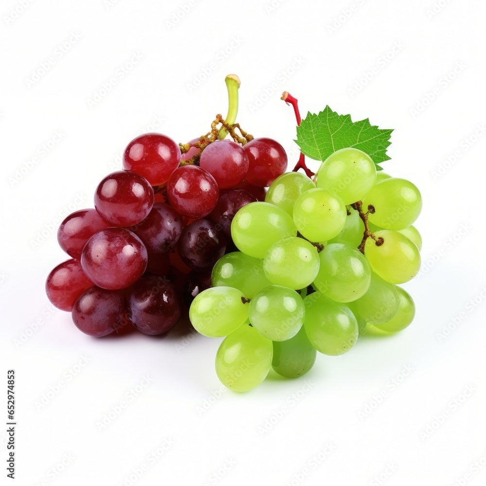 red and green grapes