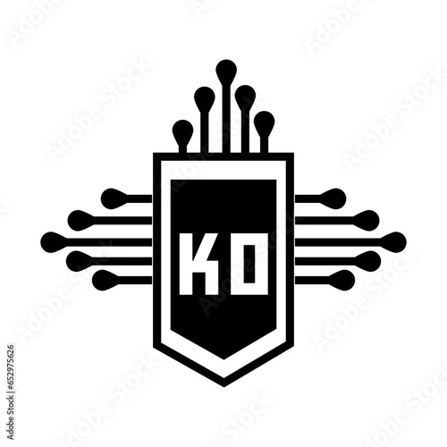 K0 letter logo design.K0 creative initial K0 letter logo design. K0 creative initials letter logo concept.