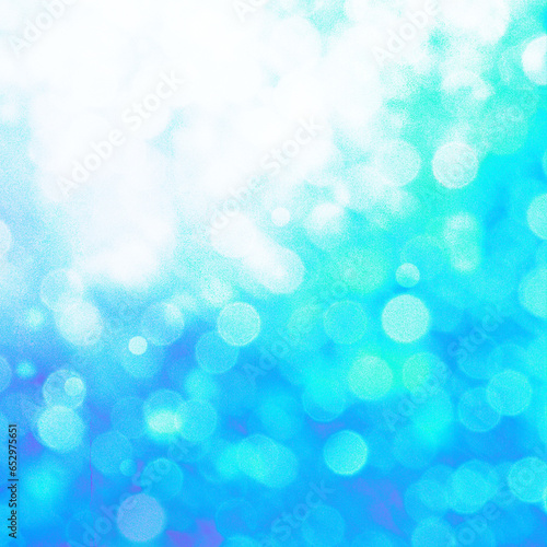 Blue bokeh square background with copy space for text or image, Usable for banner, poster, cover, Ad, events, party, sale, and various design works