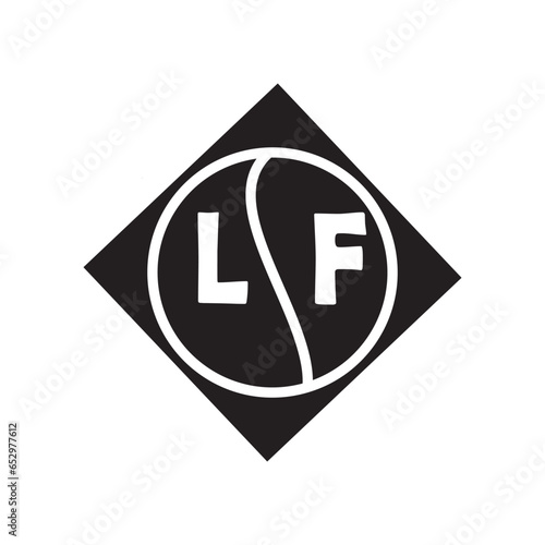 LF letter logo design.LF creative initial LF letter logo design. LF creative initials letter logo concept.