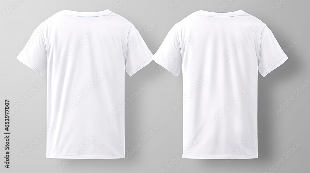 White t-shirt mockup hanging realistic, template design White t-shirt mockup hanging realistic, template design