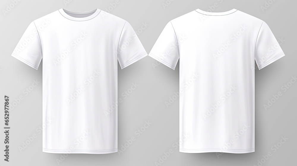 White t-shirt mockup hanging realistic, template design White t-shirt mockup hanging realistic, template design