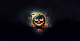 halloween, pumpkins and darkness