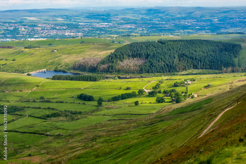 Pendle Hill, Lancashire - View from the top.
