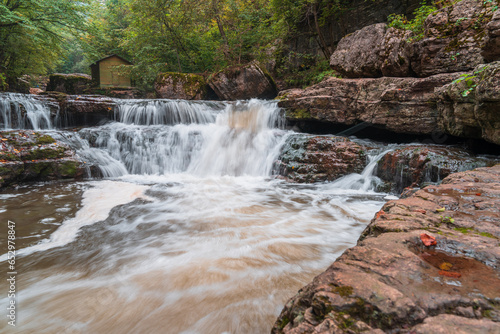 Beautiful waterfall in the forest