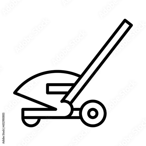 lawn edger icon in line style