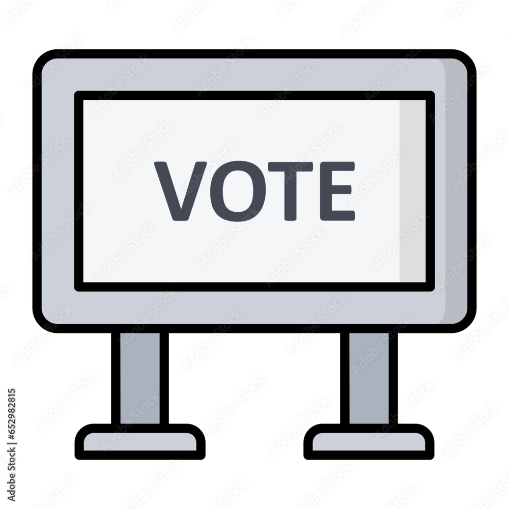 Billboard Line Color Icon Billboard Line Color Icon