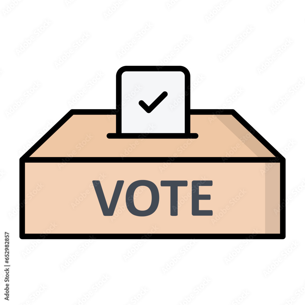 Election Line Color Icon Election Line Color Icon