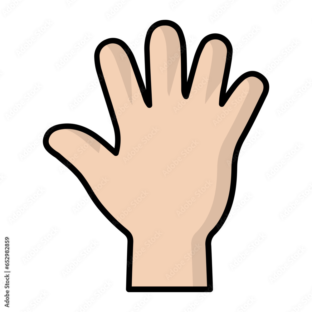 Raise Hand Line Color Icon Raise Hand Line Color Icon