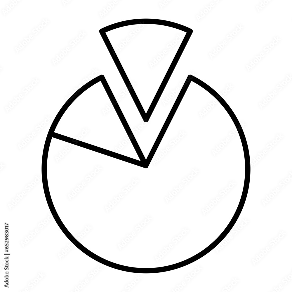 Pie Chart Outline Icon Pie Chart Outline Icon