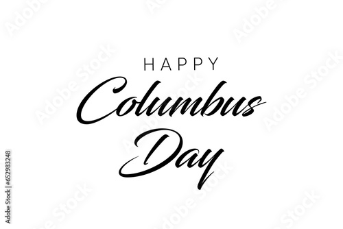 Happy Columbus Day Greeting Card for advertising, poster, banner, template with American flag. Columbus day wallpaper.
