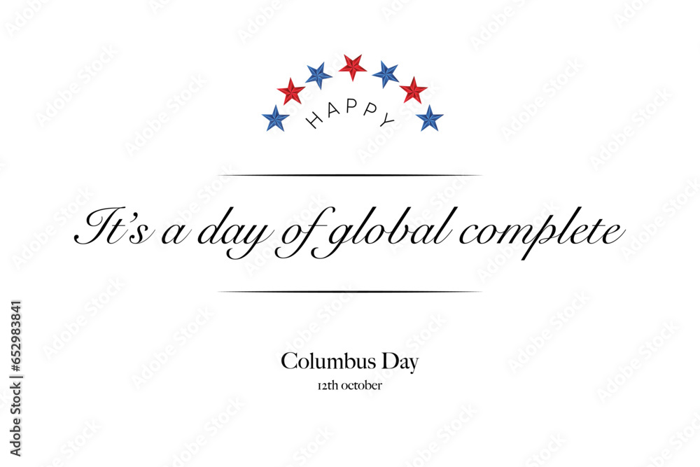 Happy Columbus Day Greeting Card for advertising, poster, banner, template with American flag. Columbus day wallpaper.
Happy Columbus Day Greeting Card for advertising, poster, banner, template with American flag. Columbus day wallpaper.