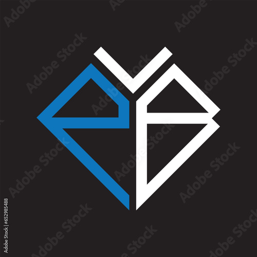 PB letter logo design. PB creative initials letter logo concept. PB letter design.
