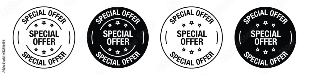 Special ofer rounded vector symbol set