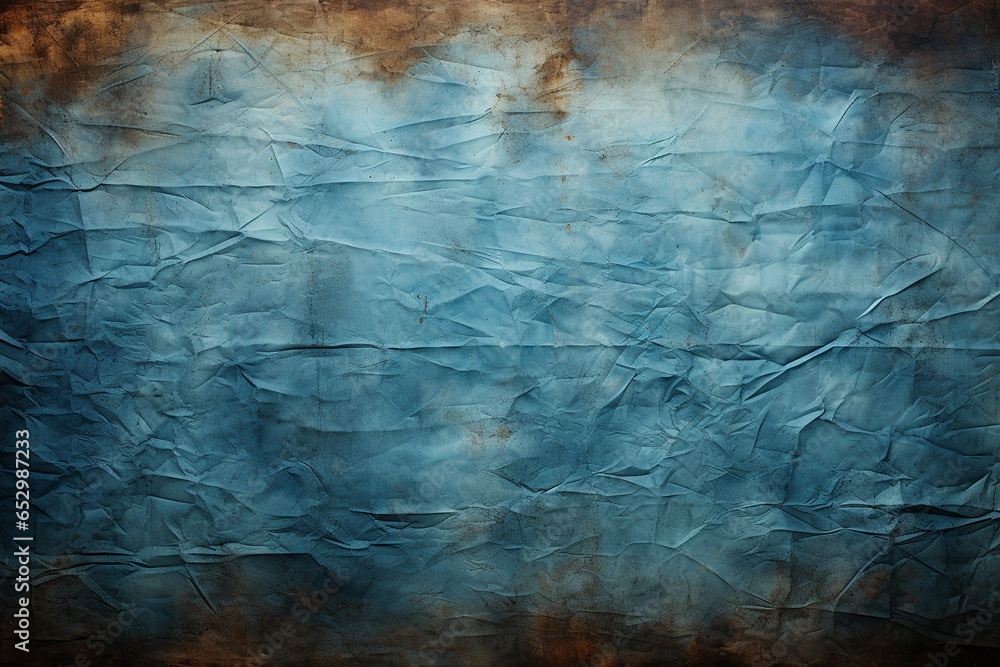 Blue Parchment Harmony, a Vintage Paper Texture Background Evoking the