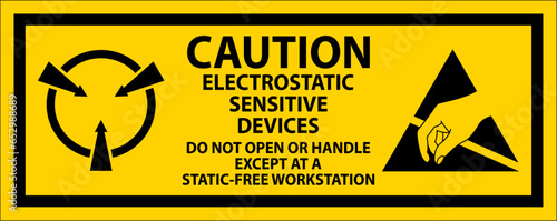 Caution Electrostatic Sensitive Devices photo