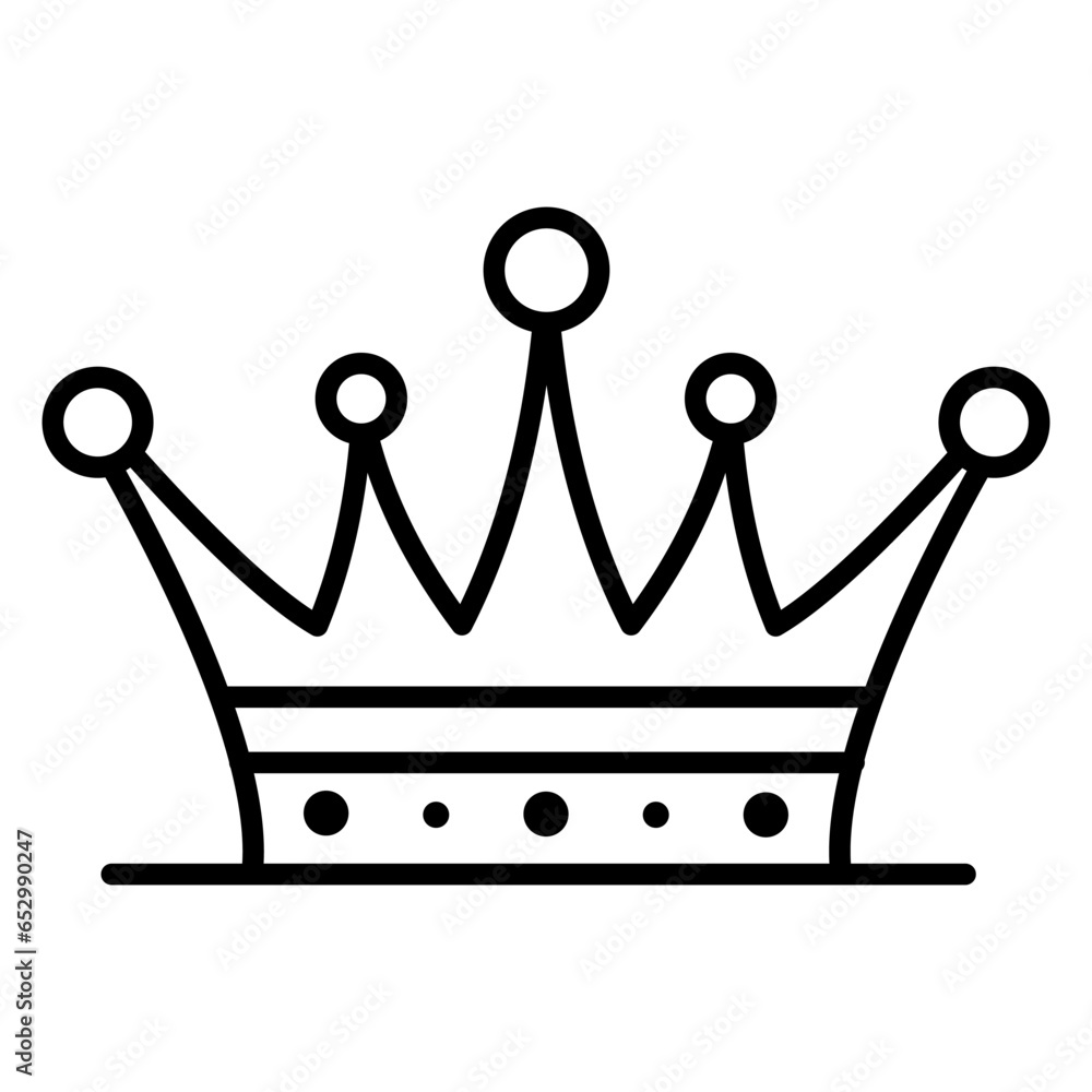Queen or king crown symbol, elegant, Royal imperial coronation symbols, monarch majestic jewel. Isolated icon vector illustration. Queen or king crown symbol, elegant, Royal imperial coronation symbols, monarch majestic jewel. Isolated icon vector illustration.